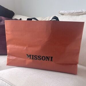Missoni Rust Red Shopping Bag